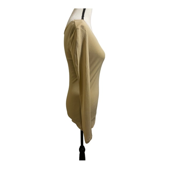 Beulah top long sleeve beige size Small/Medium. - Picture 6 of 10